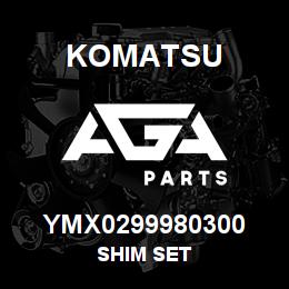 YMX0299980300 Komatsu SHIM SET | AGA Parts