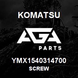 YMX1540314700 Komatsu SCREW | AGA Parts