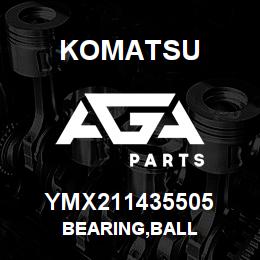 YMX211435505 Komatsu BEARING,BALL | AGA Parts