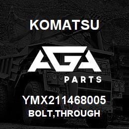 YMX211468005 Komatsu BOLT,THROUGH | AGA Parts
