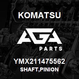 YMX211475562 Komatsu SHAFT,PINION | AGA Parts