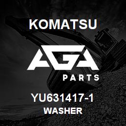YU631417-1 Komatsu Washer | AGA Parts