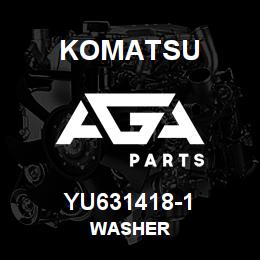 YU631418-1 Komatsu WASHER | AGA Parts YU631418-1 Komatsu WASHER | AGA Parts
