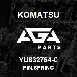 YU632754-0 Komatsu PIN,SPRING | AGA Parts
