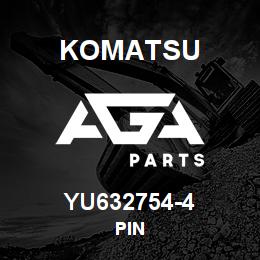 YU632754-4 Komatsu PIN | AGA Parts