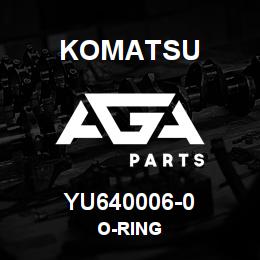 YU640006-0 Komatsu O-RING | AGA Parts YU640006-0 Komatsu O-RING | AGA Parts