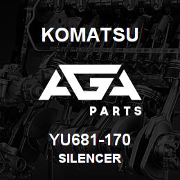 YU681-170 Komatsu SILENCER | AGA Parts YU681-170 Komatsu SILENCER | AGA Parts