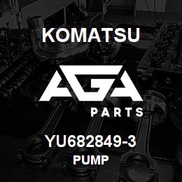YU682849-3 Komatsu PUMP | AGA Parts