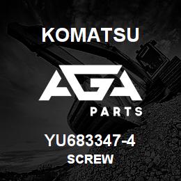 YU683347-4 Komatsu Screw | AGA Parts