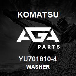 YU701810-4 Komatsu WASHER | AGA Parts