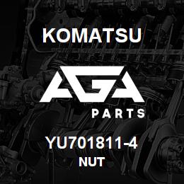 YU701811-4 Komatsu NUT | AGA Parts