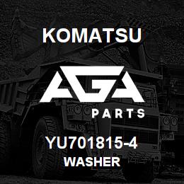 YU701815-4 Komatsu WASHER | AGA Parts