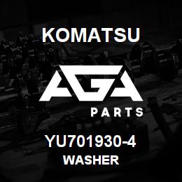 YU701930-4 Komatsu Washer | AGA Parts