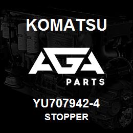 YU707942-4 Komatsu STOPPER | AGA Parts YU707942-4 Komatsu STOPPER | AGA Parts