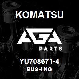 YU708671-4 Komatsu BUSHING | AGA Parts YU708671-4 Komatsu BUSHING | AGA Parts