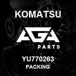 YU770263 Komatsu PACKING | AGA Parts YU770263 Komatsu PACKING | AGA Parts