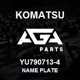 YU790713-4 Komatsu Name Plate | AGA Parts