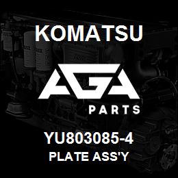 YU803085-4 Komatsu PLATE ASS'Y | AGA Parts YU803085-4 Komatsu PLATE ASS'Y | AGA Parts