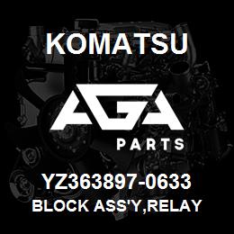 YZ363897-0633 Komatsu BLOCK ASS'Y,RELAY | AGA Parts YZ363897-0633 Komatsu BLOCK ASS'Y,RELAY | AGA Parts