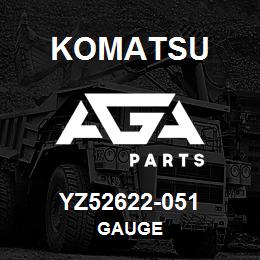 YZ52622-051 Komatsu GAUGE | AGA Parts YZ52622-051 Komatsu GAUGE | AGA Parts