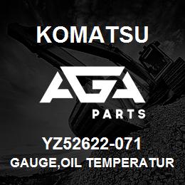 YZ52622-071 Komatsu GAUGE,OIL TEMPERATURE | AGA Parts