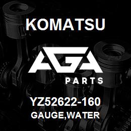 YZ52622-160 Komatsu GAUGE,WATER | AGA Parts