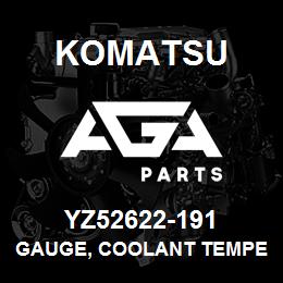 YZ52622-191 Komatsu Gauge, Coolant Temperature | AGA Parts YZ52622-191 Komatsu Gauge, Coolant Temperature | AGA Parts