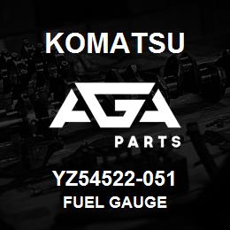 YZ54522-051 Komatsu FUEL GAUGE | AGA Parts YZ54522-051 Komatsu FUEL GAUGE | AGA Parts