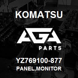YZ769100-877 Komatsu PANEL,MONITOR | AGA Parts