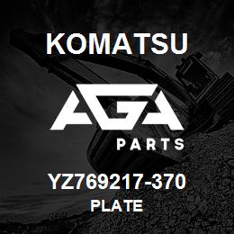 YZ769217-370 Komatsu PLATE | AGA Parts