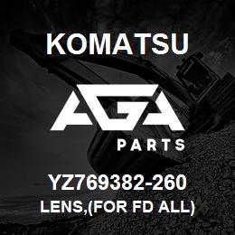 YZ769382-260 Komatsu LENS,(FOR FD ALL) | AGA Parts