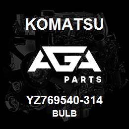 YZ769540-314 Komatsu BULB | AGA Parts