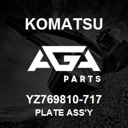 YZ769810-717 Komatsu PLATE ASS'Y | AGA Parts