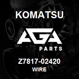 Z7817-02420 Komatsu Wire | AGA Parts