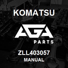 ZLL403057 Komatsu MANUAL | AGA Parts