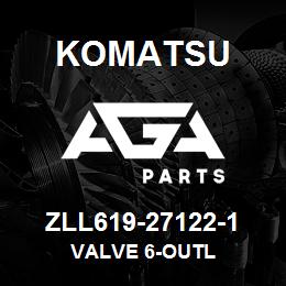 ZLL619-27122-1 Komatsu VALVE 6-OUTL | AGA Parts