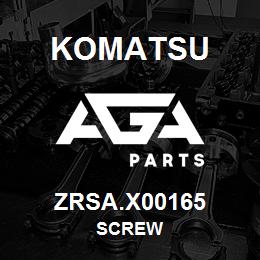 ZRSA.X00165 Komatsu SCREW | AGA Parts