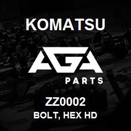 ZZ0002 Komatsu BOLT, HEX HD | AGA Parts