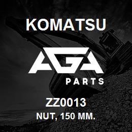 ZZ0013 Komatsu NUT, 150 MM. | AGA Parts