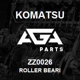 ZZ0026 Komatsu ROLLER BEARI | AGA Parts