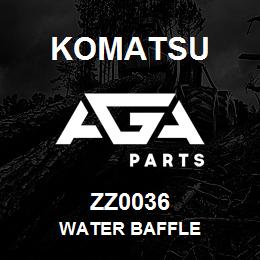 ZZ0036 Komatsu WATER BAFFLE | AGA Parts
