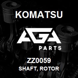 ZZ0059 Komatsu SHAFT, ROTOR | AGA Parts