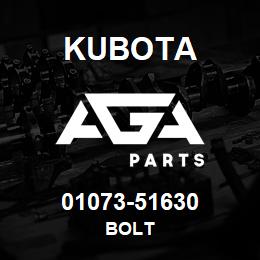 01073-51630 Kubota BOLT | AGA Parts