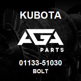 01133-51030 Kubota BOLT | AGA Parts