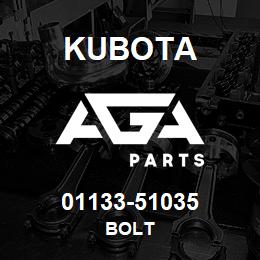 01133-51035 Kubota BOLT | AGA Parts