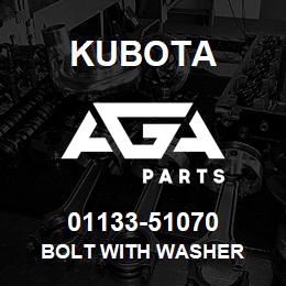01133-51070 Kubota BOLT WITH WASHER | AGA Parts