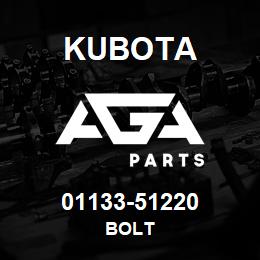 01133-51220 Kubota BOLT | AGA Parts