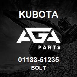 01133-51235 Kubota BOLT | AGA Parts