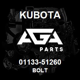 01133-51260 Kubota BOLT | AGA Parts