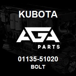01135-51020 Kubota BOLT | AGA Parts
